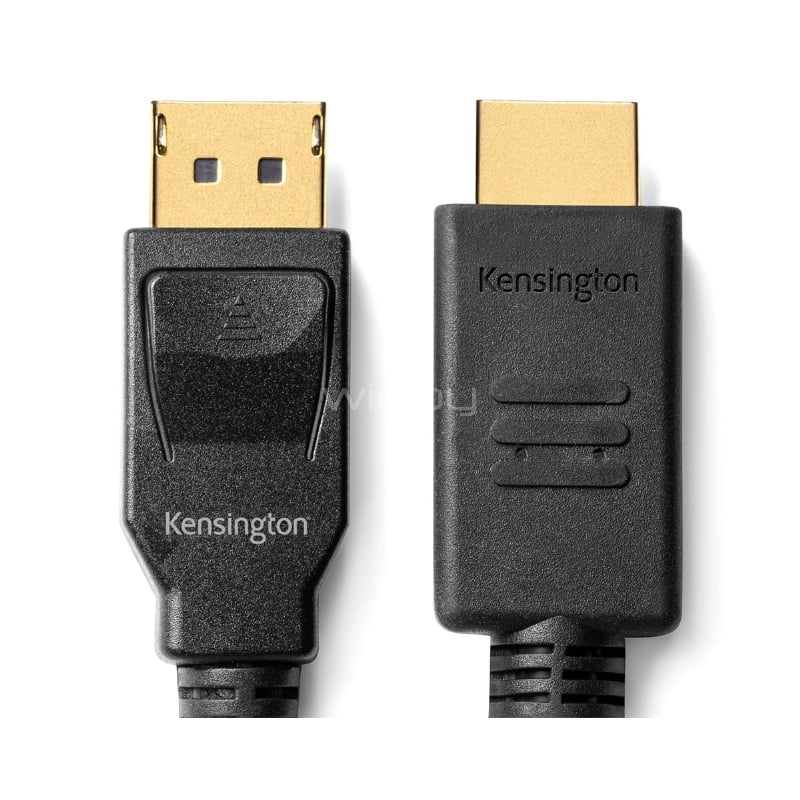 Cable Kensington de DisplayPort 1.2 a HDMI 1.4 (1.8 metros, Full HD, DP++, Negro)