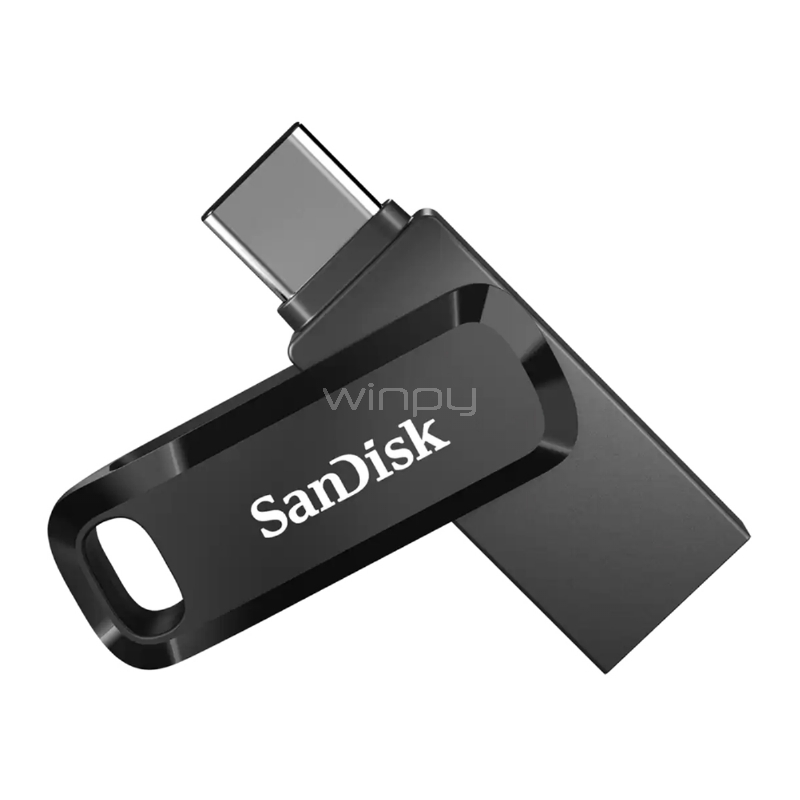 Pendrive Sandisk Ultra Dual Drive Go de 64GB (USB-C / USB 3.1, Negro)