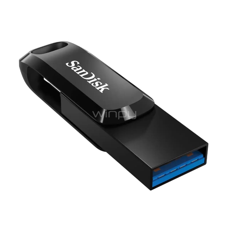 Pendrive Sandisk Ultra Dual Drive Go de 64GB (USB-C / USB 3.1, Negro)
