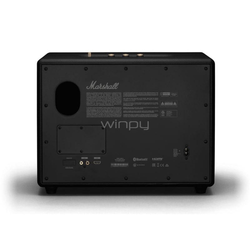 Parlante Bluetooth Marshall Woburn III (150W, HDMI/ RCA/ 3.5 mm, Negro)