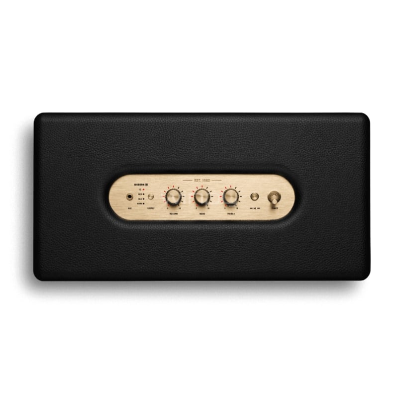 Parlante Bluetooth Marshall Woburn III (150W, HDMI/ RCA/ 3.5 mm, Negro)
