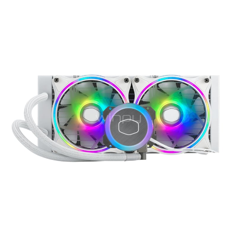 Refrigeración Líquida Cooler Master MasterLiquid ML240 Illusion White (LGA1700/AM5, 1800 RPM)