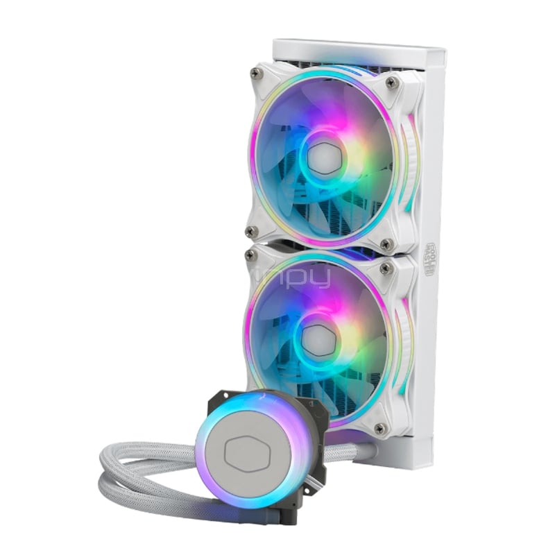 Refrigeración Líquida Cooler Master MasterLiquid ML240 Illusion White (LGA1700/AM5, 1800 RPM)