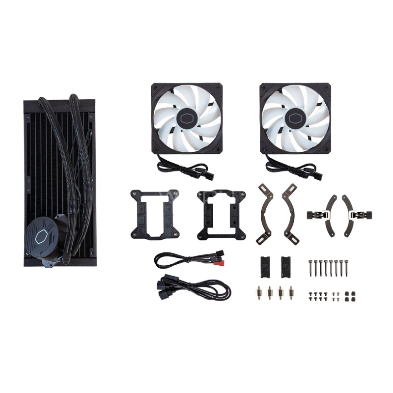 Refrigeración Líquida Cooler Master MasterLiquid 240L Core ARGB (LGA1700/AM5, 1750 RPM)