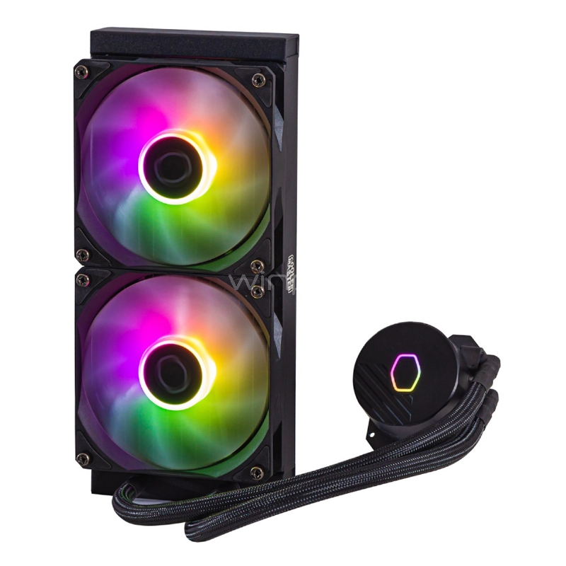 Refrigeración Líquida Cooler Master MasterLiquid 240L Core ARGB (LGA1700/AM5, 1750 RPM)