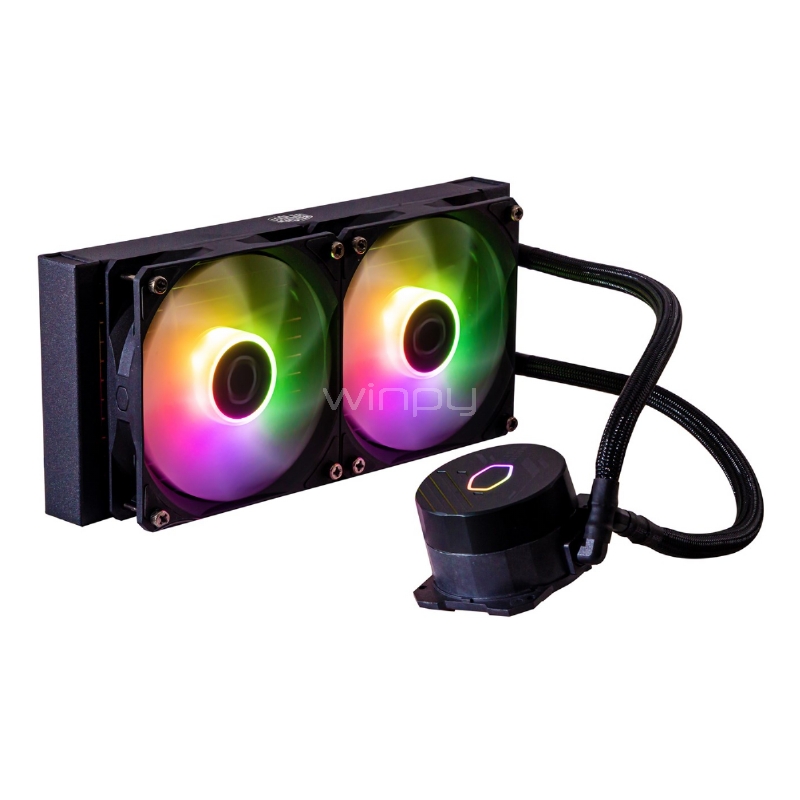 Refrigeración Líquida Cooler Master MasterLiquid 240L Core ARGB (LGA1700/AM5, 1750 RPM)