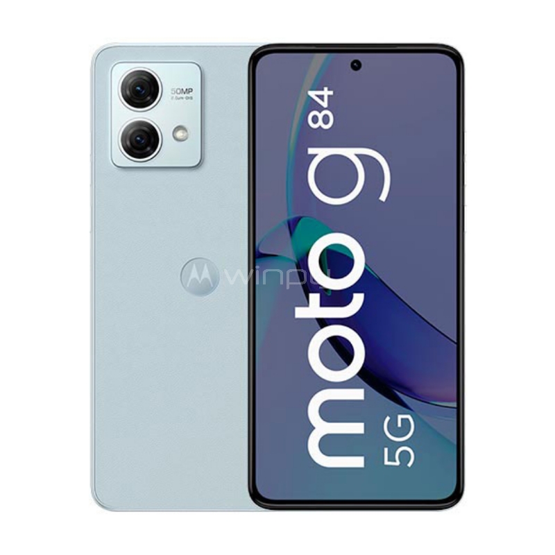 Celular Motorola G84 5G de 6.55“ (OctaCore, 8GB RAM, 256GB Internos, Azul)