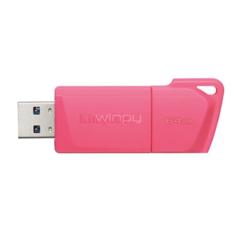 Pendrive Kingston DataTraveler Exodia M de 64GB (USB 3.2, Rosado Neón)