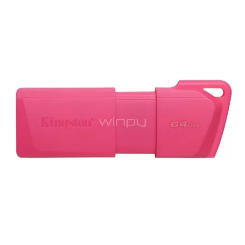 Pendrive Kingston DataTraveler Exodia M de 64GB (USB 3.2, Rosado Neón)