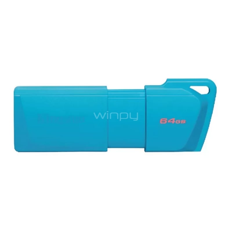 Pendrive Kingston DataTraveler Exodia M de 64GB (USB 3.2, Aqua Neón)