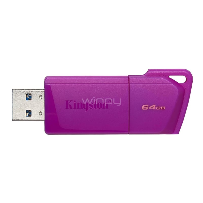 Pendrive Kingston DataTraveler Exodia M de 64GB (USB 3.2, Púrpura Neón)