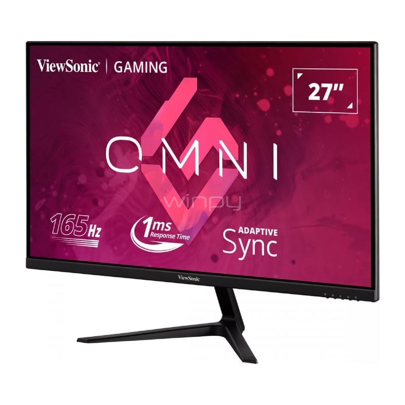 Monitor Gamer Viewsonic VX Series de 27“ (VA, Full HD, 165Hz, 1ms, D-Port+HDMI, FreeSync, Vesa)