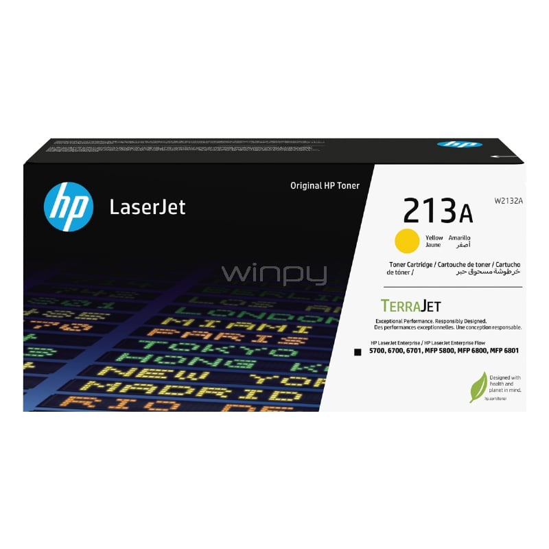 Tóner Hp LaserJet 213A Original (3k págs, Amarillo)