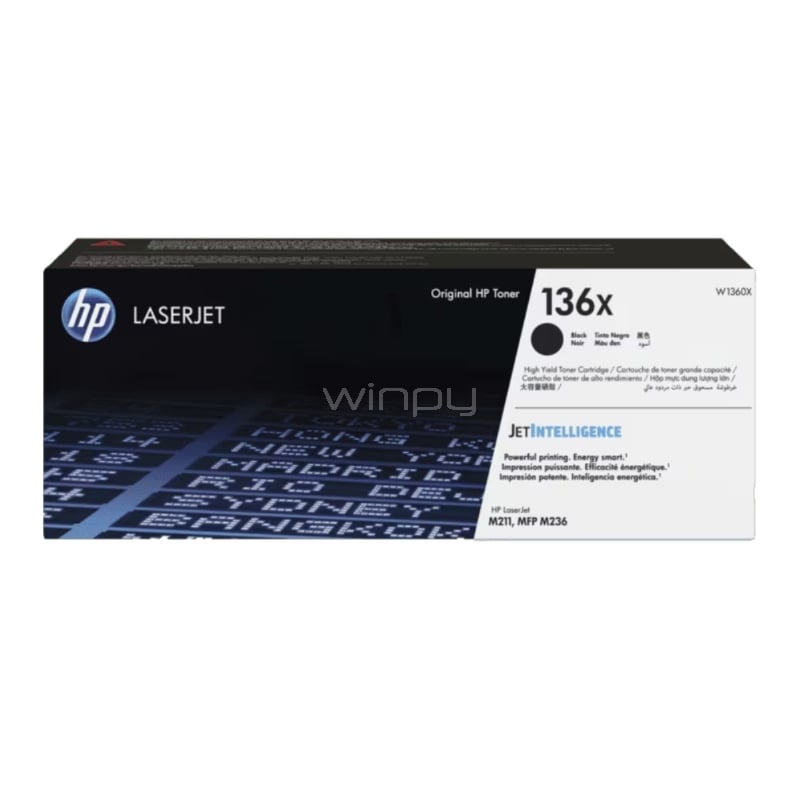 Tóner HP LaserJet 136X Original (2.6k págs, Negro)