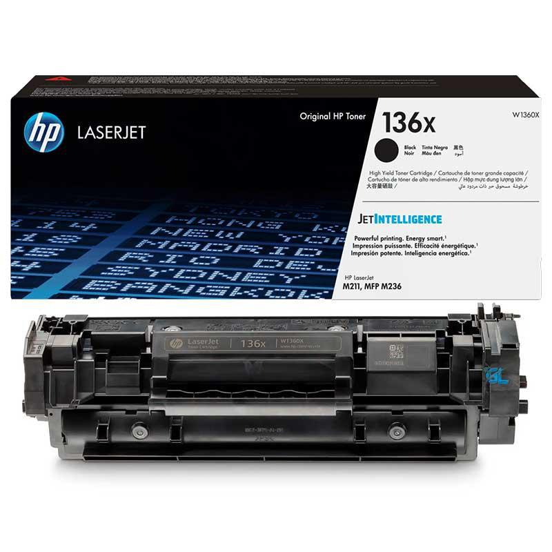 Tóner HP LaserJet 136X Original (2.6k págs, Negro)