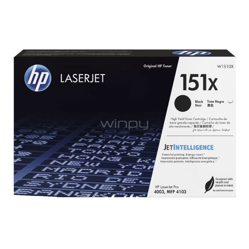 Tóner Original HP 151X LaserJet (9.700 Páginas, Negro)