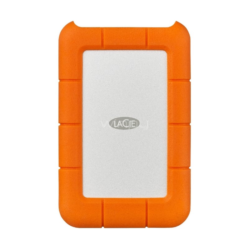 Disco Duro Externo LaCie Rugged USB-C de 5TB (USB-C, Hasta 130MB/s, Incluye Rescue x 2 años)
