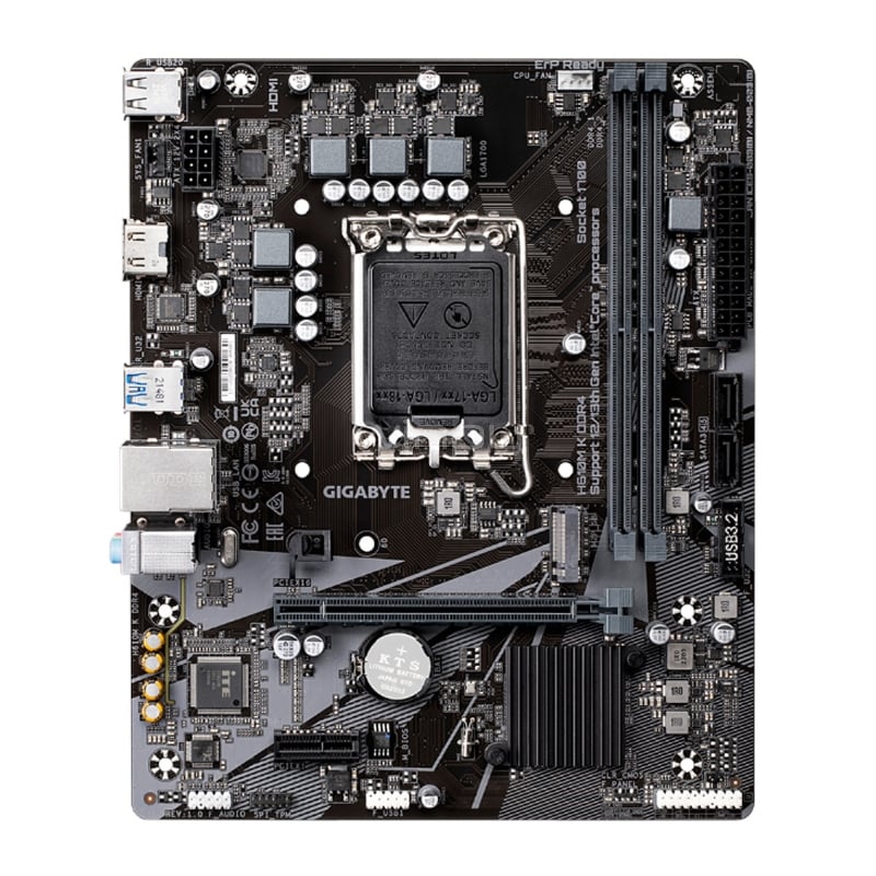Placa Madre Gigabyte H610M K DDR4 (LGA1700, DDR4 2133/3200MHz, M.2