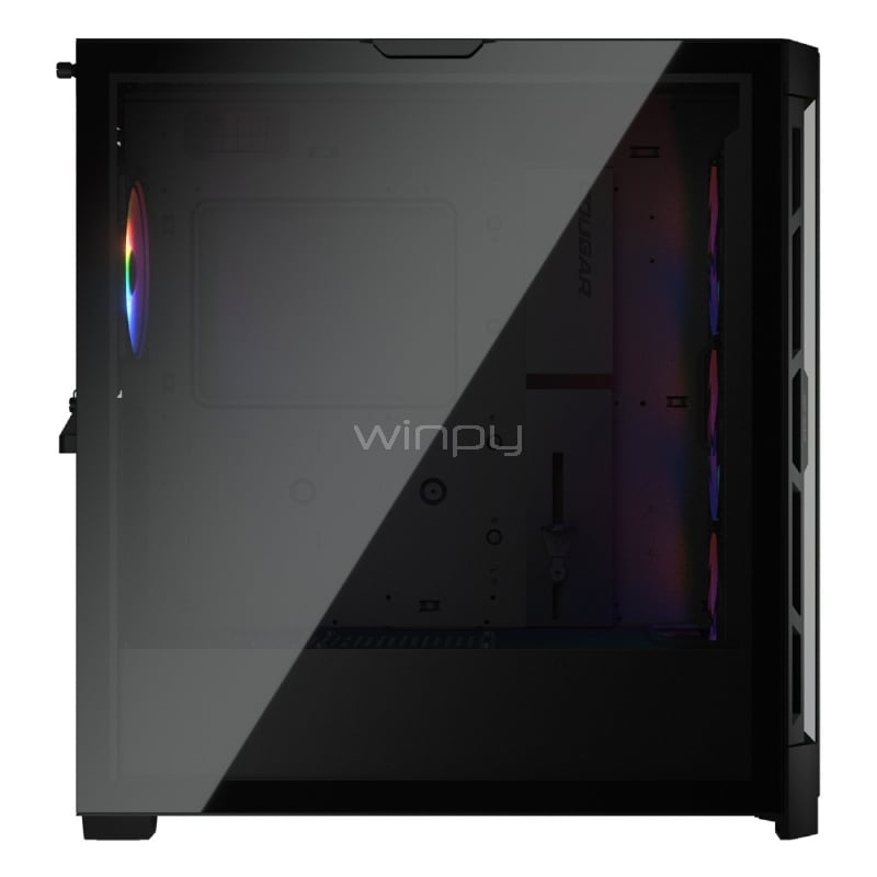 Gabinete Gamer Cougar Duoface Pro RGB (E-ATX, Vidrio Templado, 4 Ventiladores, Negro)
