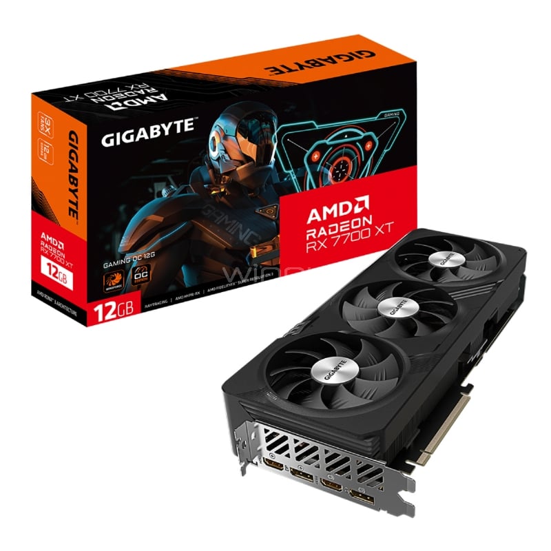 Tarjeta de Video Gigabyte Radeon RX 7700 XT Gaming OC de 12GB GDDR6