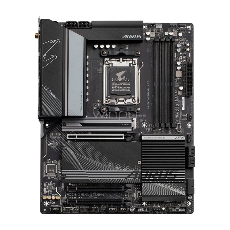 Placa Madre Gigabyte X670 AORUS ELITE AX (AM5, DDR5 4400/8000MHz, M.2 x3, ATX)