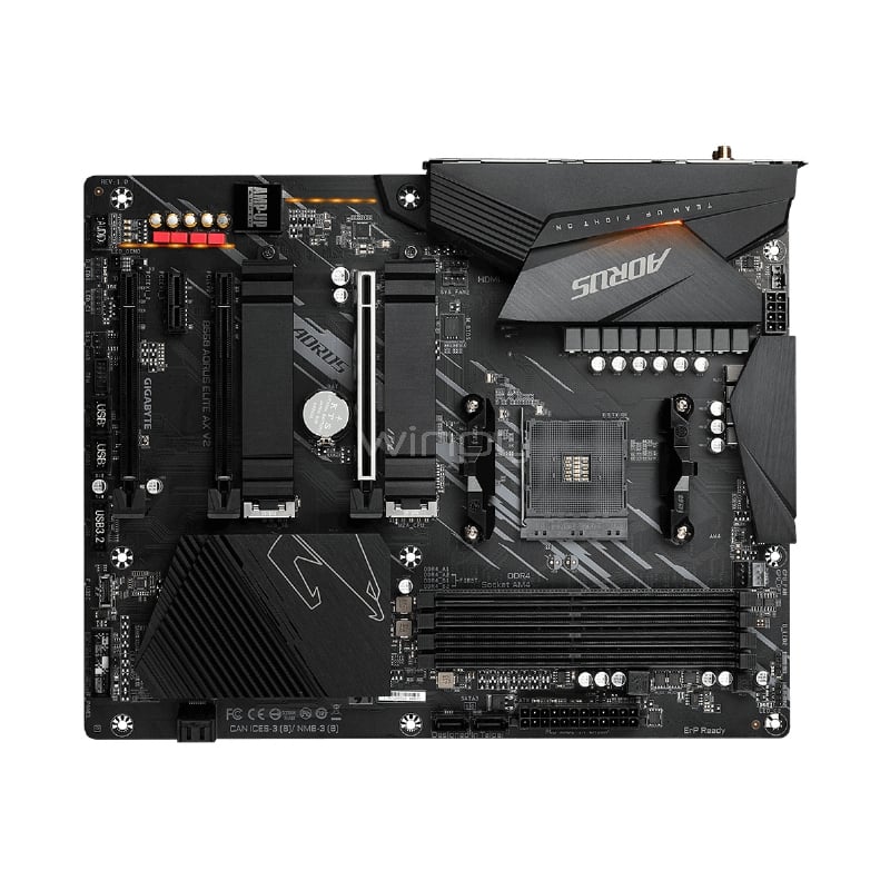 Placa Madre Gigabyte B550 AORUS ELITE AX V2 (AM4, DDR4 2133/4733MHz, M.2 x2, ATX)