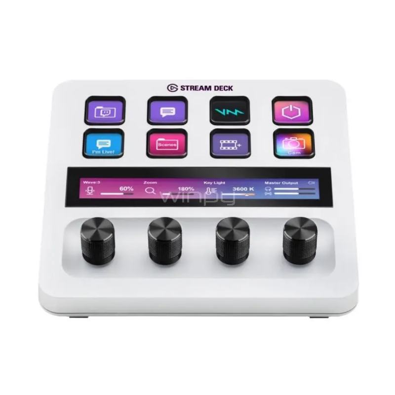 Stream Deck+ Elgato White Edition - 10GBD9911 - Winpy.cl