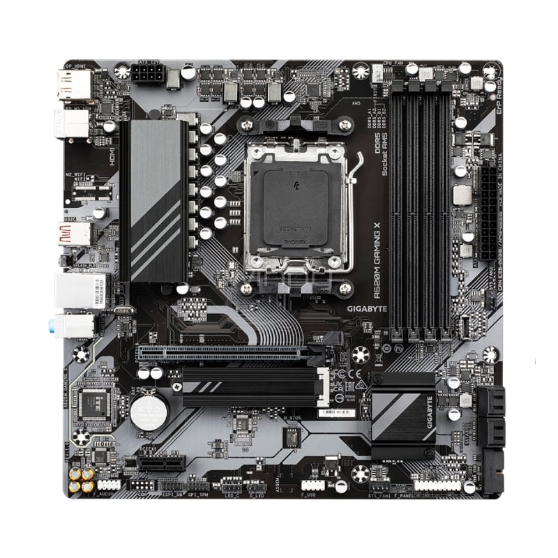 Placa Madre Gigabyte A620M GAMING X (AM5, DDR5 4800/8000MHz, M.2, MicroATX)