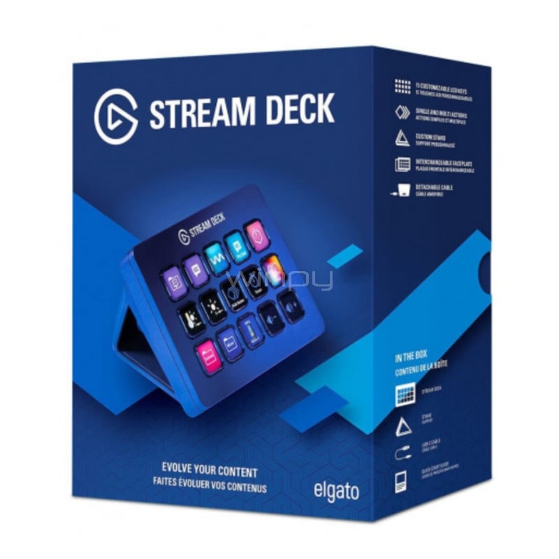 Stream Deck Elgato de MK2 (15 Teclas, Programables, USB)