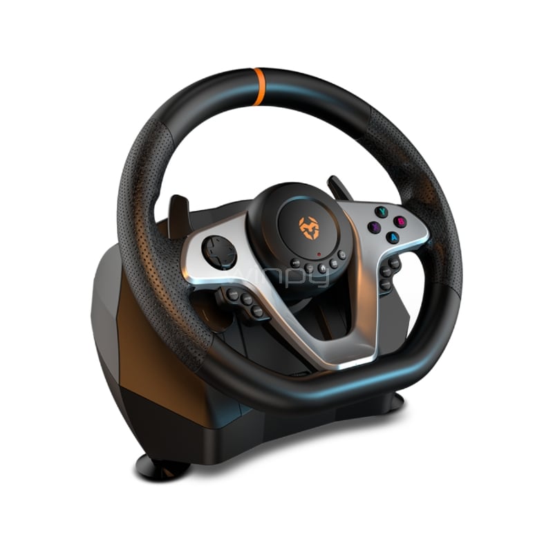 Kit volante, pedales y palanca de cambios Krom K-WHEEL PRO (USB, Multiplataforma)
