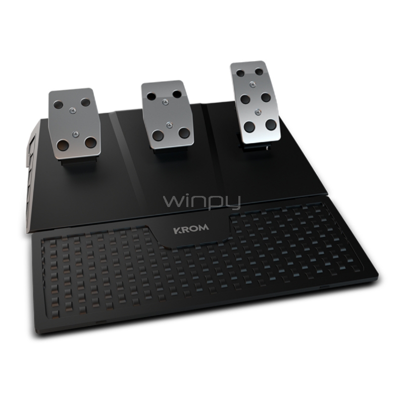Kit volante, pedales y palanca de cambios Krom K-WHEEL PRO (USB, Multiplataforma)