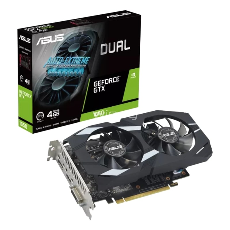 Tarjeta de Video ASUS Dual GeForce GTX 1650 EVO de 4GB GDDR6