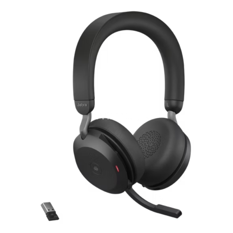 Audífonos Inalámbricos Jabra Evolve2 75 (Microsoft Teams, ANC, Dongle USB, Negro)