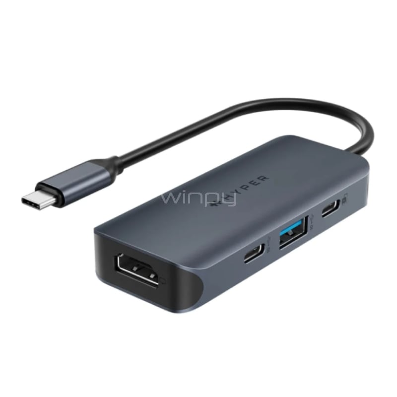 Adaptador Multipuerto Hub HyperDrive Next 4 USB-C (HDMI 4K, USB-C, USB-A, PD 100W)