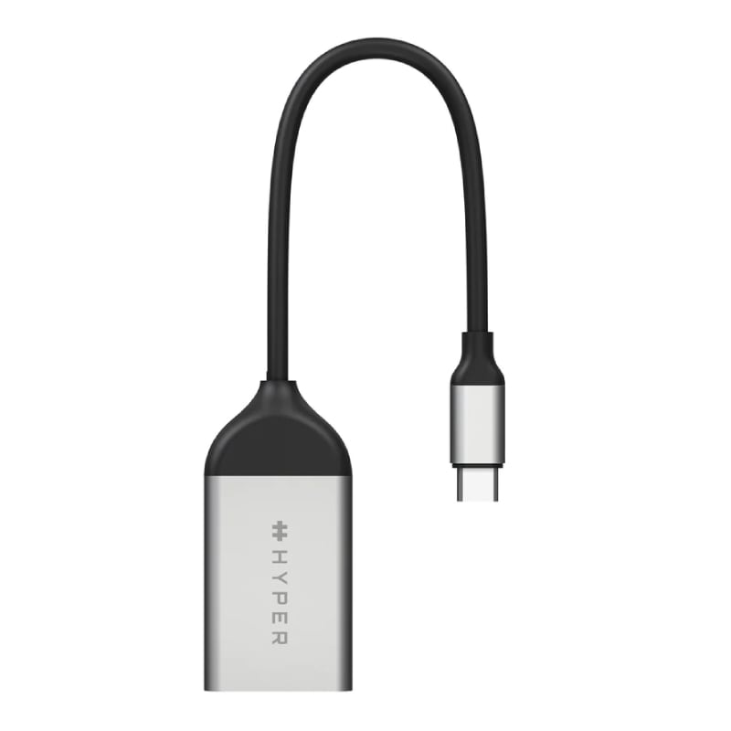 Adaptador HyperDrive de USB-C a Ethernet (2.5Gbps, Gris)