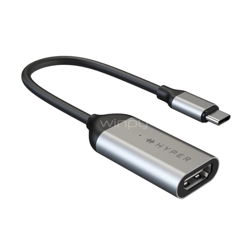 Adaptador HyperDrive de USB-C a HDMI (4K 60Hz, Gris)