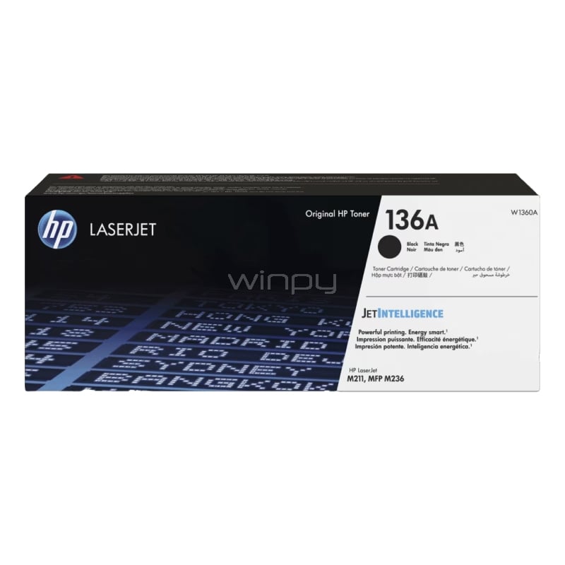 T&oacute;ner Original HP 136A LaserJet (1.150 p&aacute;gs, Negro)