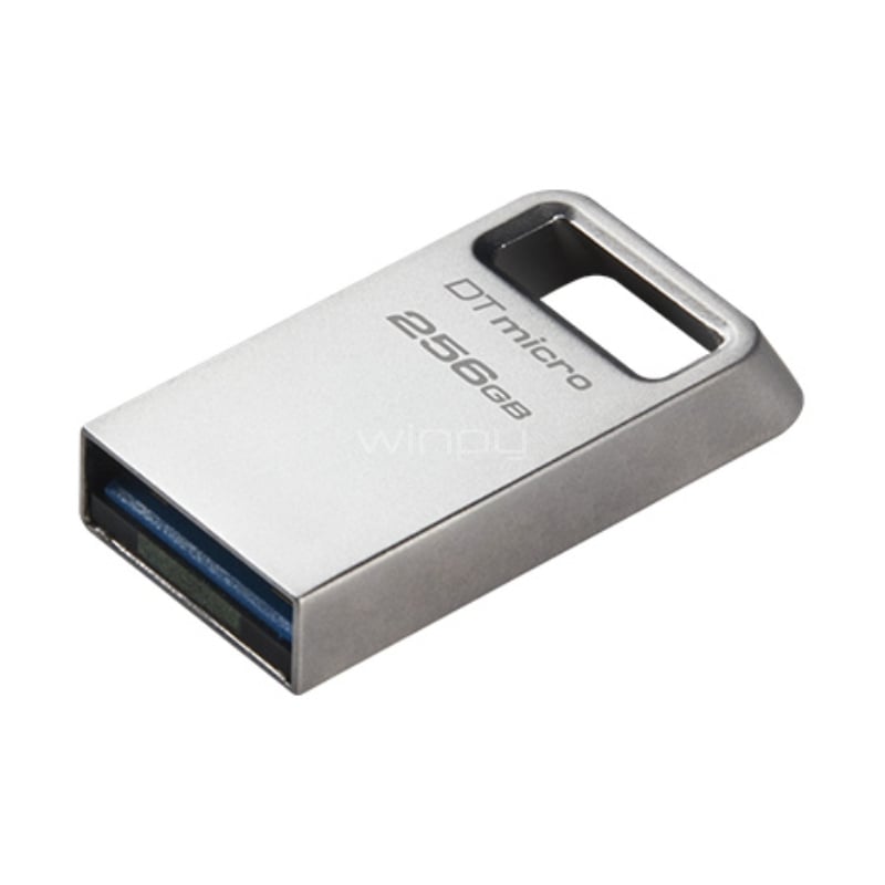 Pendrive Kingston DataTraveler Micro de 256GB (USB 3.2, Metal)