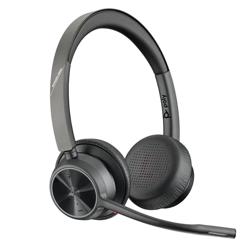 Audífonos Poly Voyager 4320 M (MS Teams, Bluetooth, Negro)