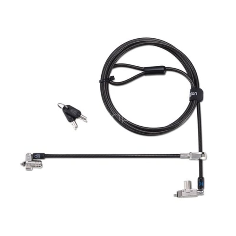 Candado de Seguridad Kensington N17 2.0 para Portátil (Con llave, Doble Cabezal)
