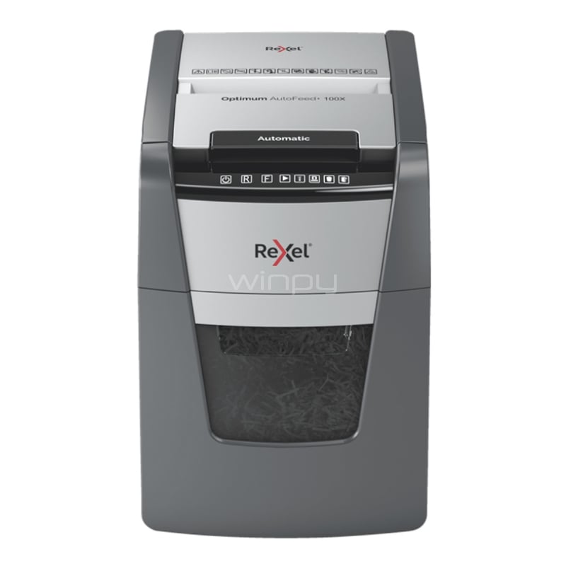 Trituradora Rexel Optimum AutoFeed 100X Partículas (A4, 34L)