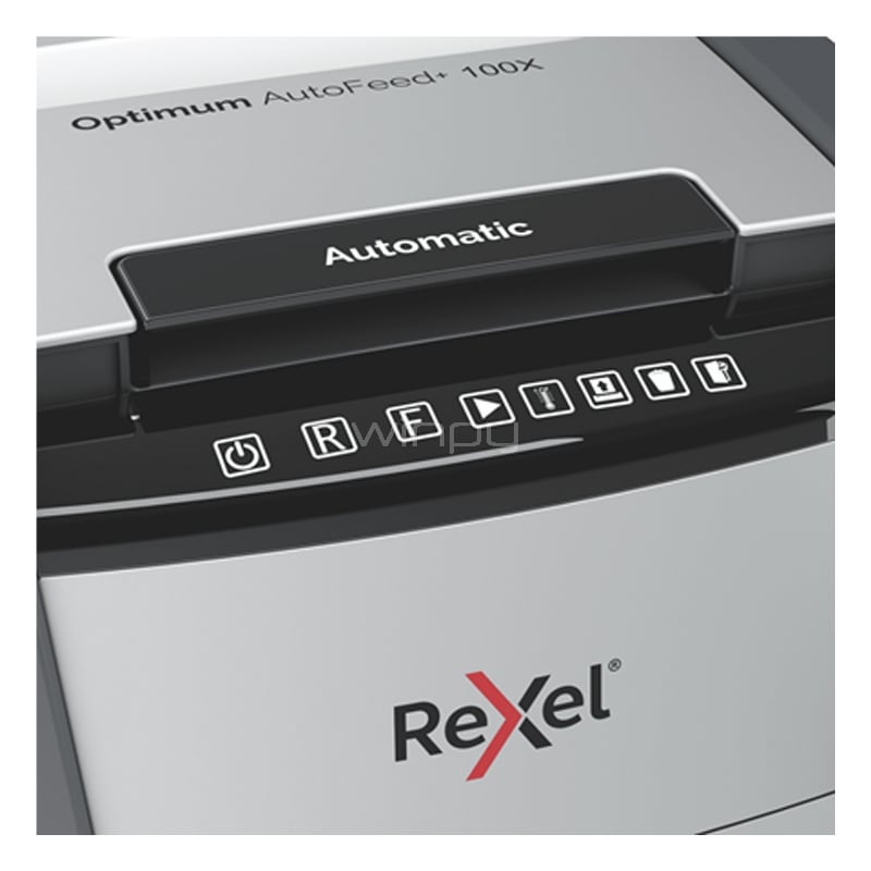 Trituradora Rexel Optimum AutoFeed 100X Partículas (A4, 34L)