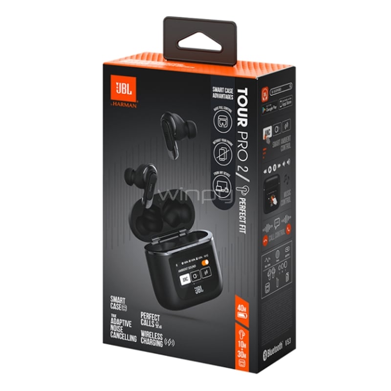 Audífonos Bluetooth JBL Tour Pro 2 - JBLTOURPRO2BLK - Winpy.cl
