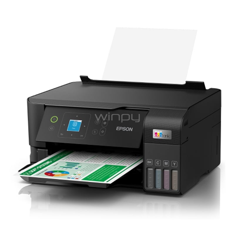 Multifuncional Epson EcoTank L3560 (Color, Dúplex, 33ppm, 1200dpi, Wi-Fi/USB)