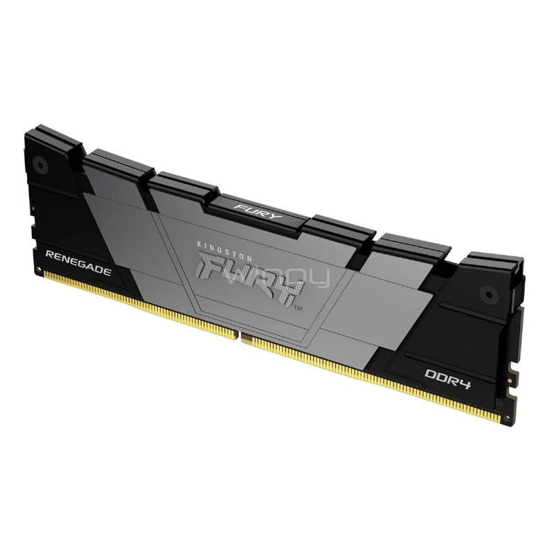 Memoria RAM Kingston Fury Renegade Black XMP de 8GB (DDR4, 3200MHz, CL16, DIMM)