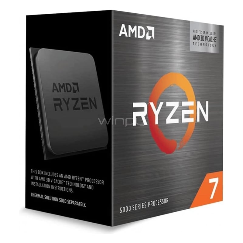Procesador AMD Ryzen 7 5700X3D (AM4, 8 Cores, 16 Hilos, 3.0/4.1GHz, 96MB de Caché)