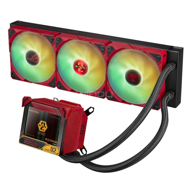 Refrigeración Líquida ASUS ROG Ryujin III 360 ARGB EVA-02 EDITION (LGA1700/AM5, 120mm x3, 3600rpm)