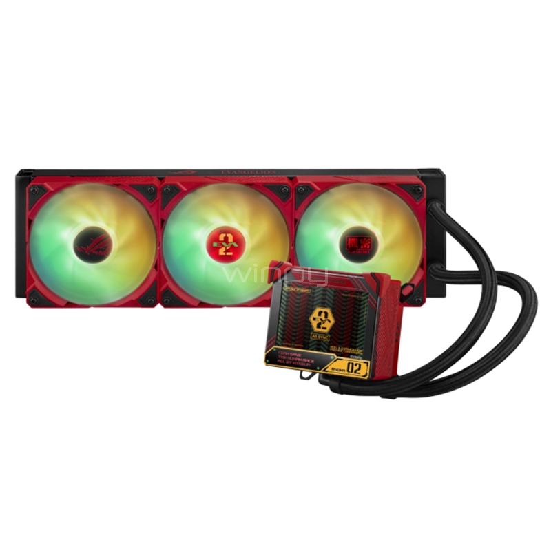 Refrigeración Líquida ASUS ROG Ryujin III 360 ARGB EVA-02 EDITION (LGA1700/AM5, 120mm x3, 3600rpm)