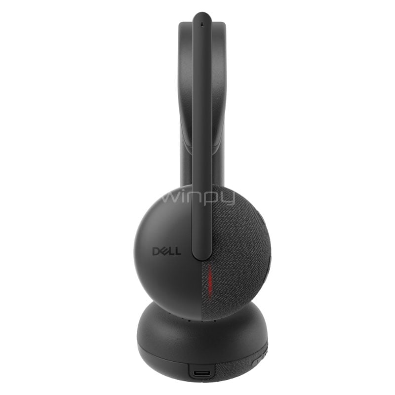 Audífonos Dell WL3024 (Cancelación de Ruido, USB-C, MS Teams/Zoom, Negro)