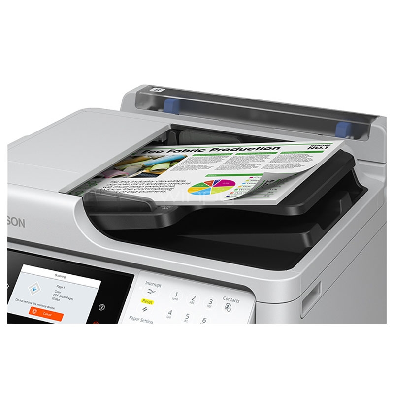 Multifuncional Epson WorkForce Pro WF-C5810 (Tinta Color, 25ppm, 1200dpi, Wi-Fi/USB/Ethernet)